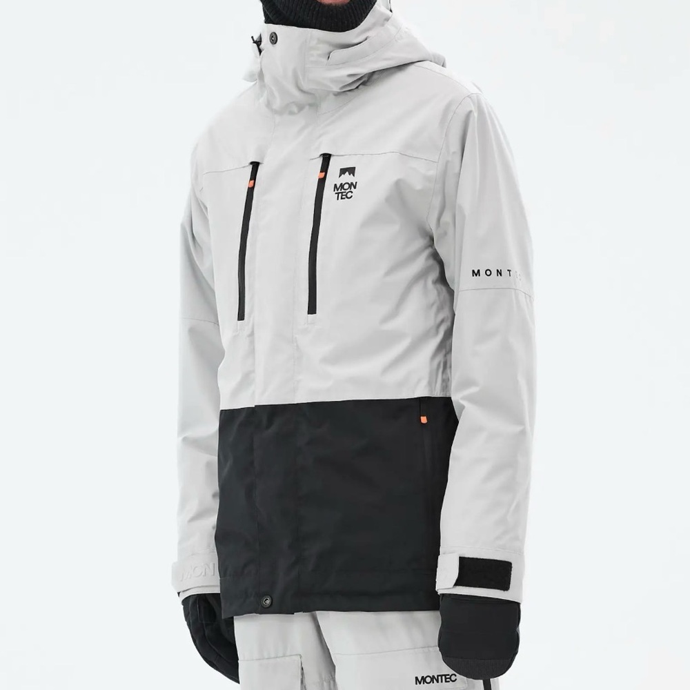 Montec Men's Two-Tone White & Black Ski Jacket